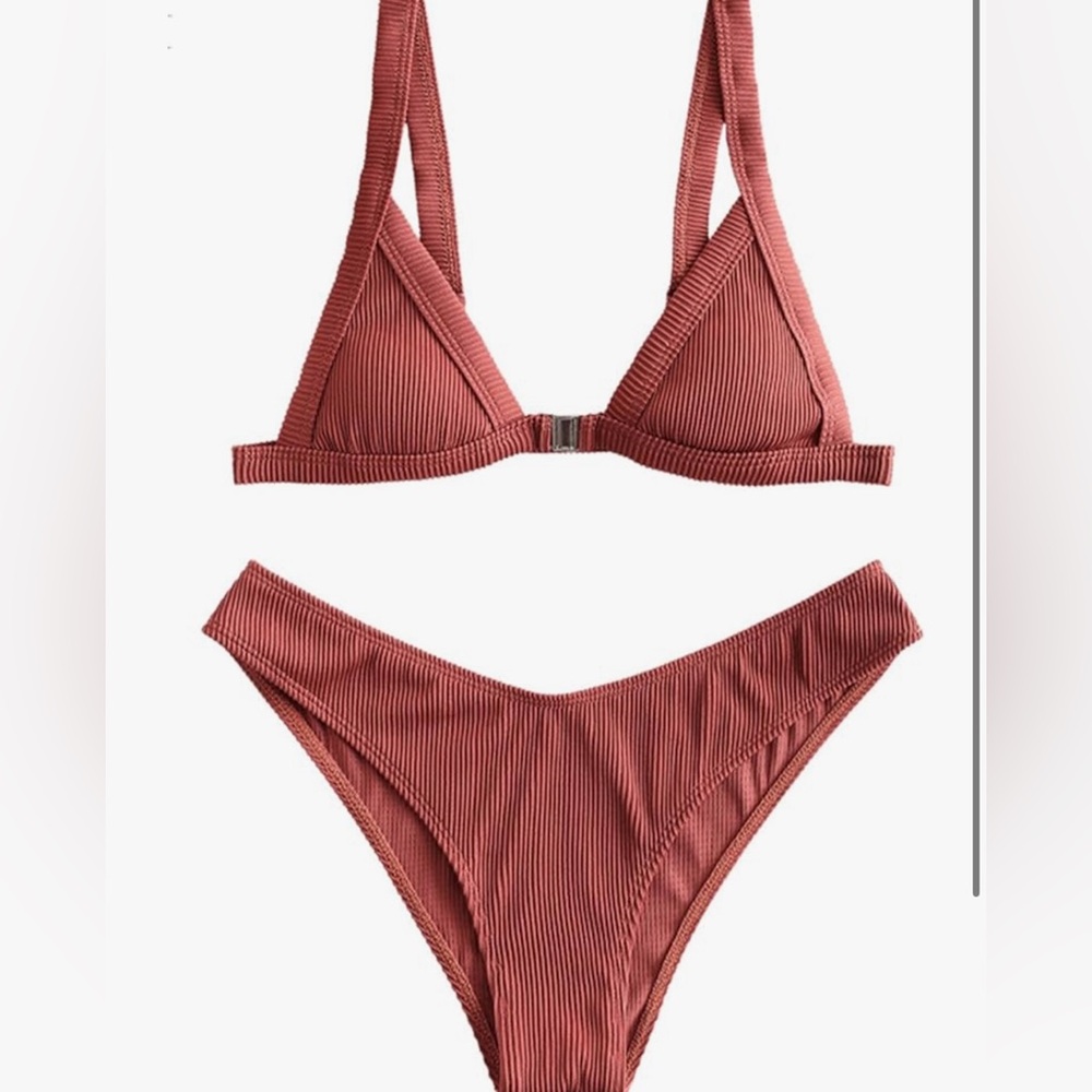 Zaful Rust Bikini Set - Picture 3 of 6